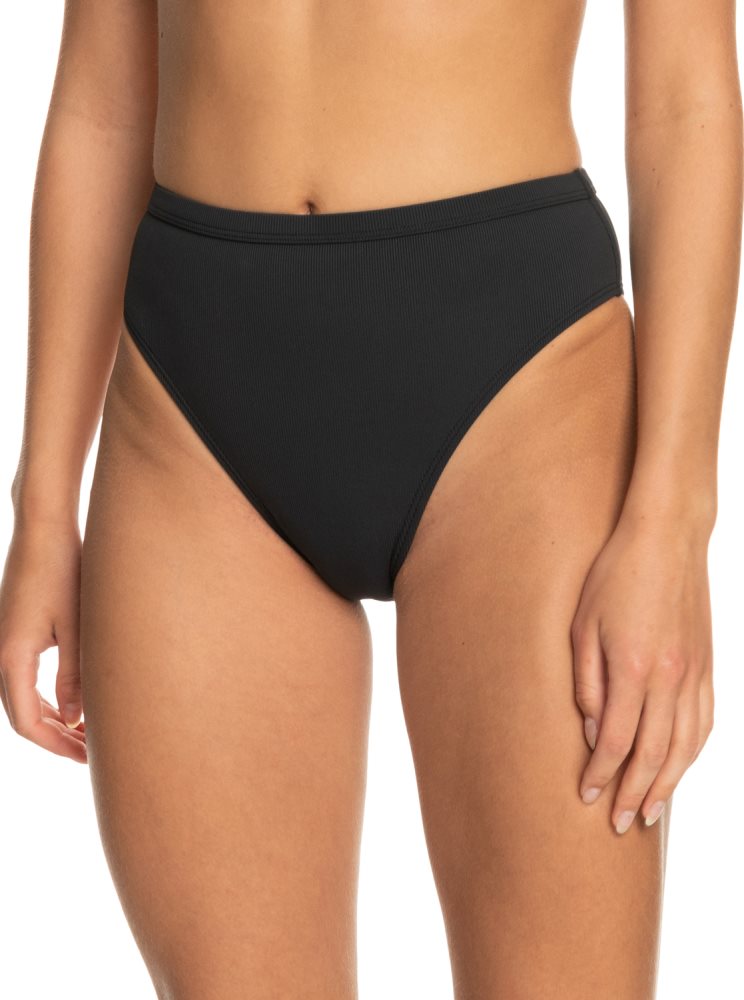 Dark Grey Women's Roxy Pro The Backside Moderate Bikini Bottoms | USA JNDQ-45829