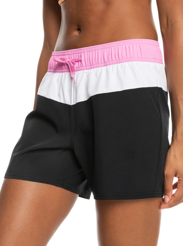 Dark Grey Women's Roxy Sea Active Boardshorts | USA YQFU-49372