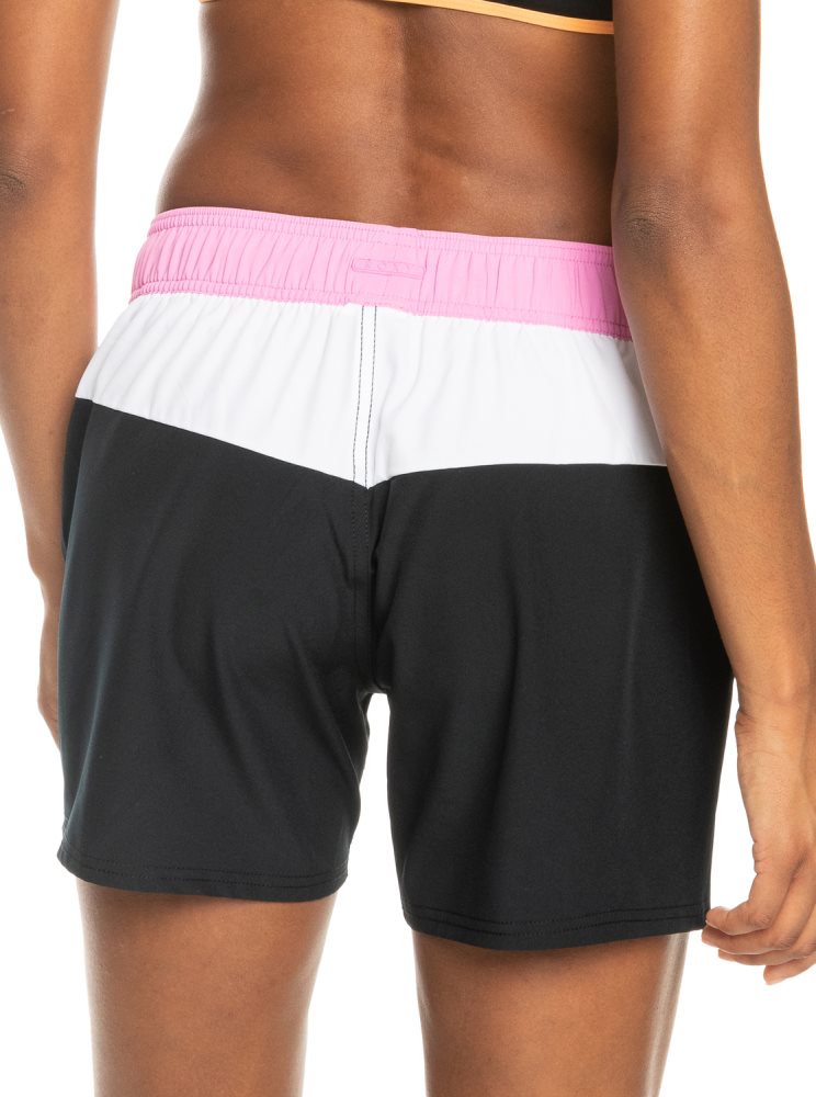 Dark Grey Women's Roxy Sea Active Boardshorts | USA YQFU-49372