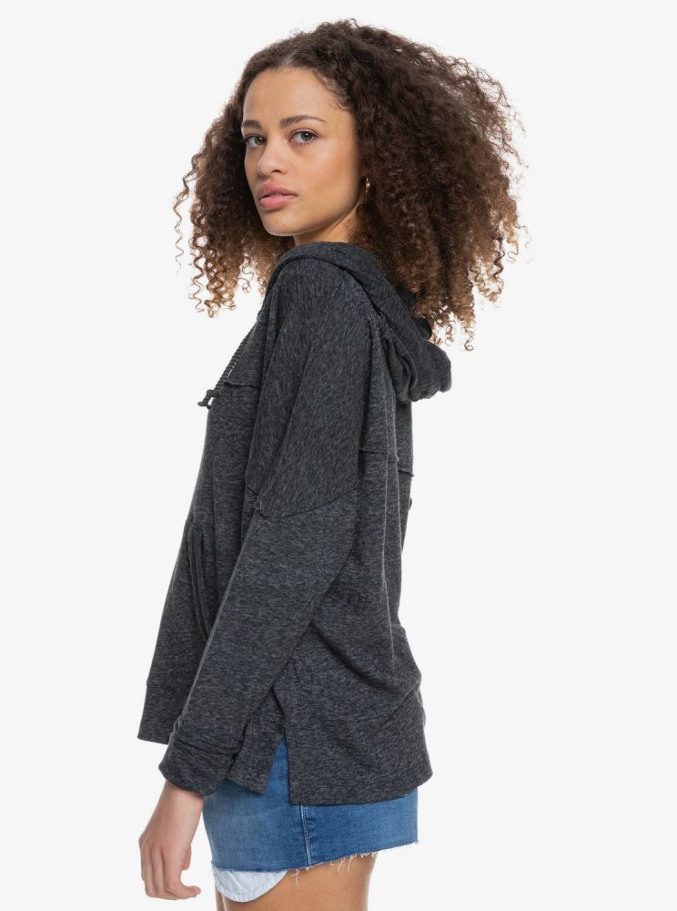 Dark Grey Women's Roxy Surfer Paradise Knit Tops | USA NRCA-43521