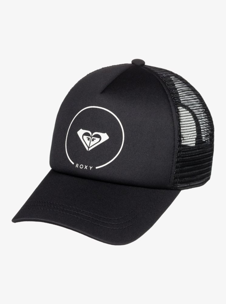 Dark Grey Women's Roxy Truckin Trucker Hats | USA MUPZ-32569