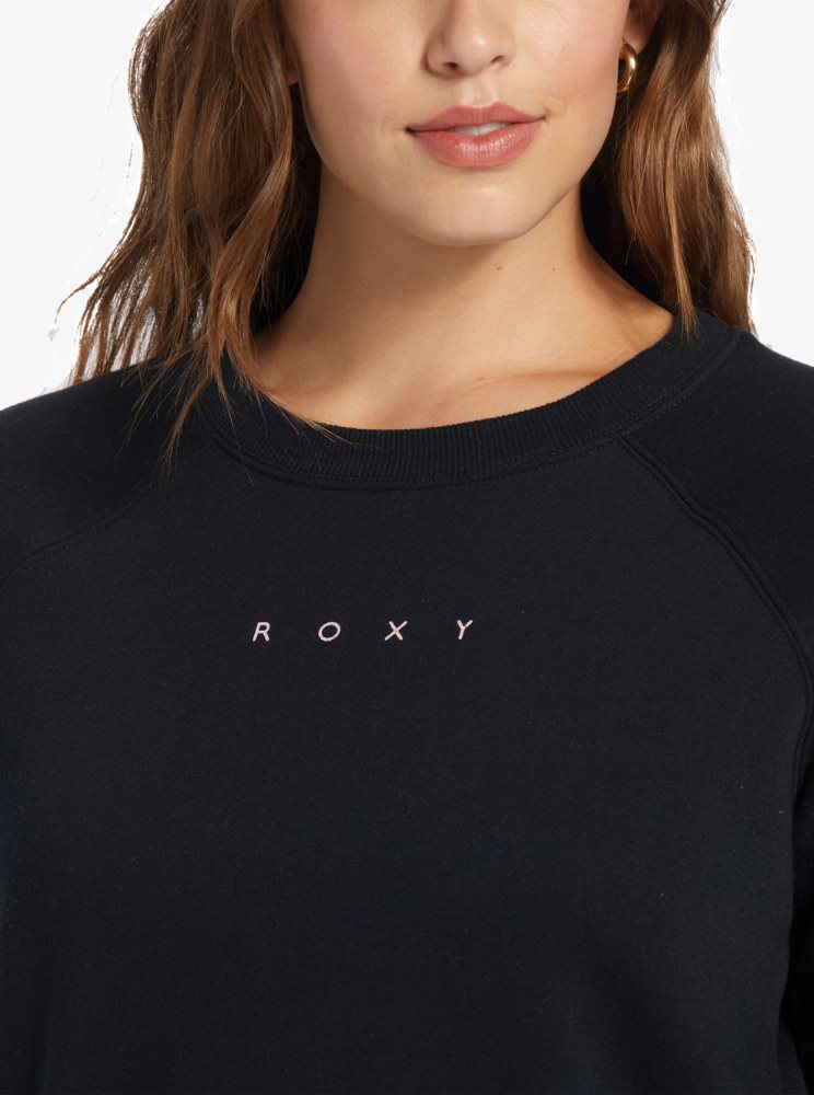 Dark Grey Women's Roxy Wild Ride Sweatshirts | USA VXWL-04698