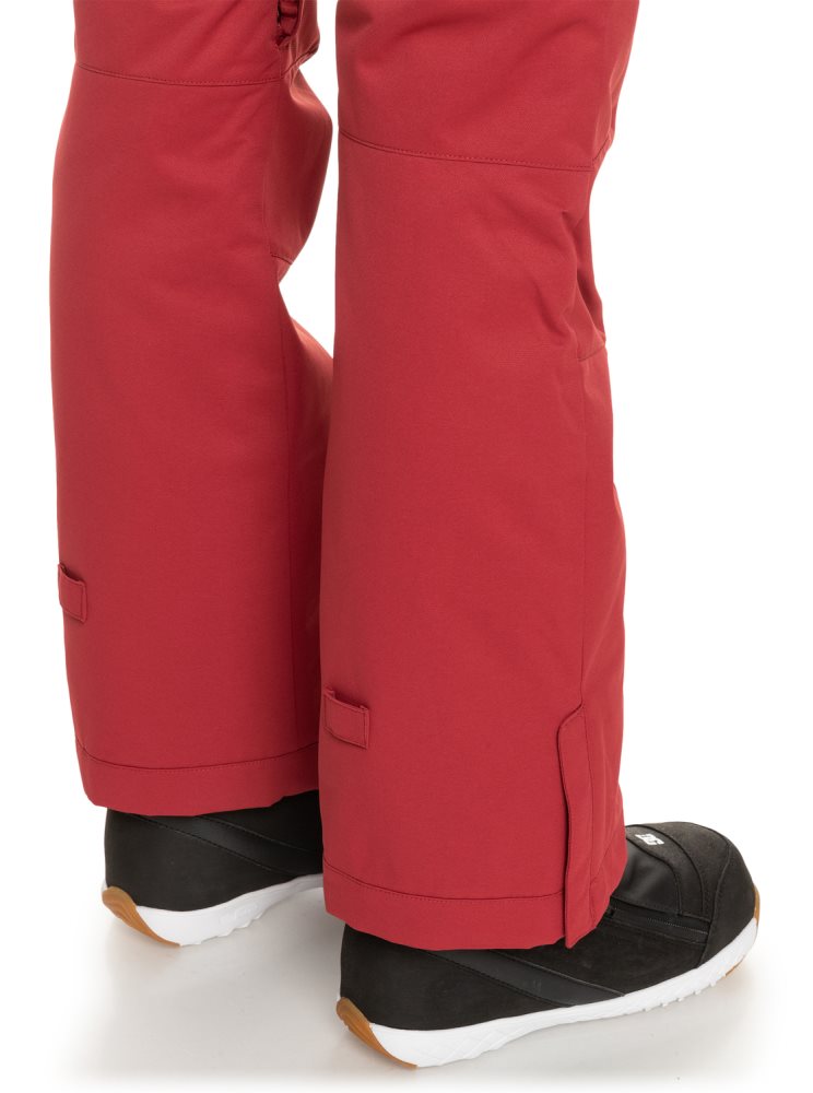 Dark Red Women's Roxy Diversion Insulated Snow Pants | USA AMUH-72503