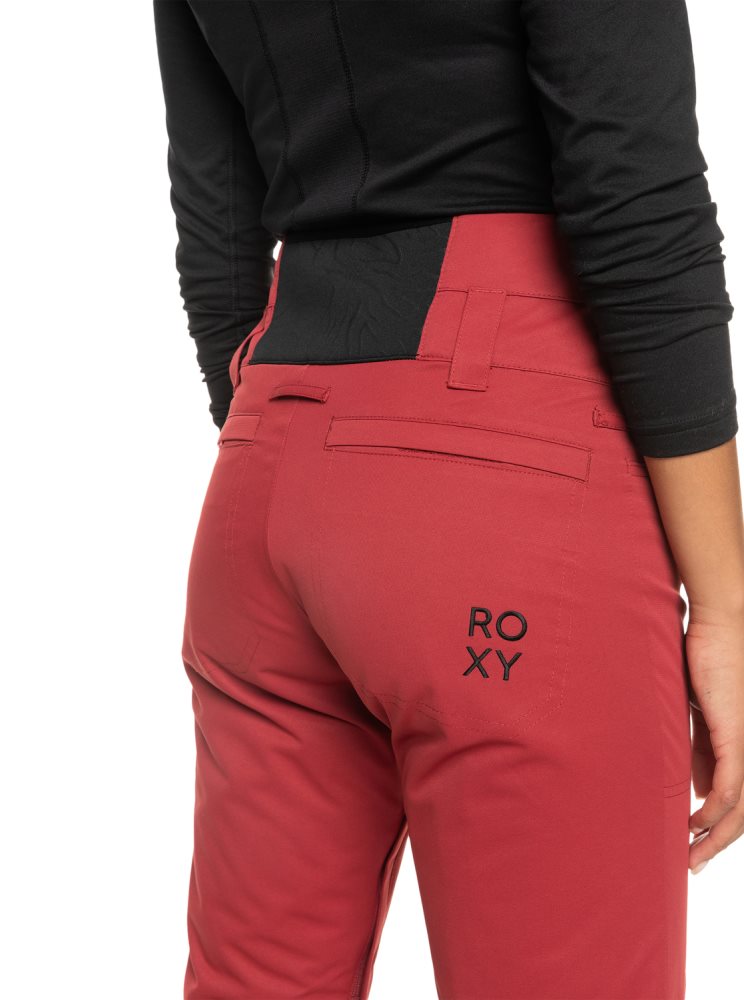 Dark Red Women's Roxy Diversion Insulated Snow Pants | USA AMUH-72503