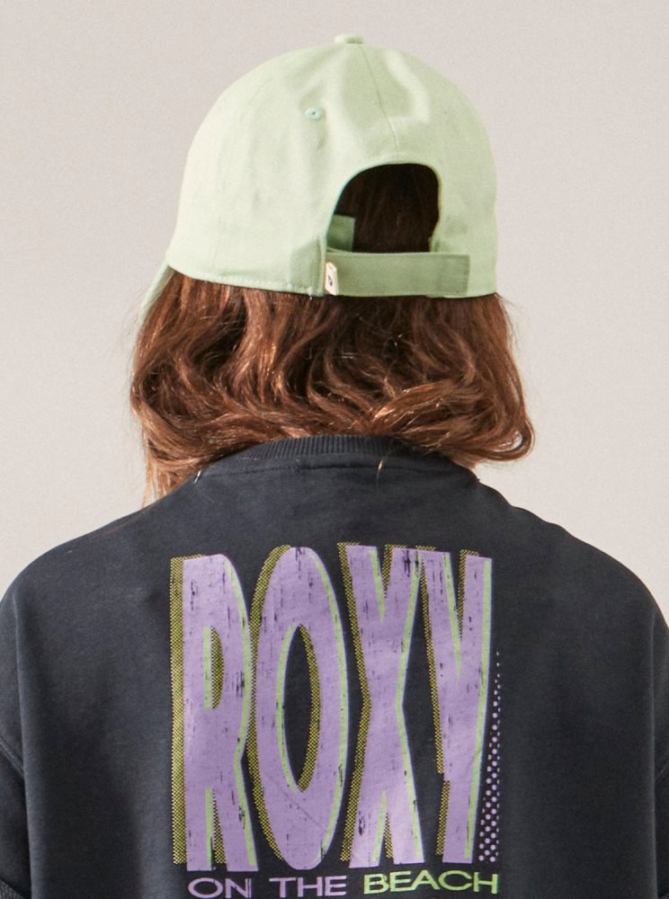 Green Kids' Roxy 4-16 Dear Believer Baseball Caps | USA XTHS-61809