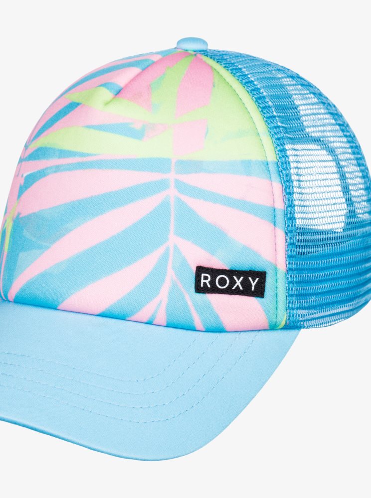 Green Kids' Roxy 4-16 Honey Coconut Trucker Hats | USA NEYI-59281