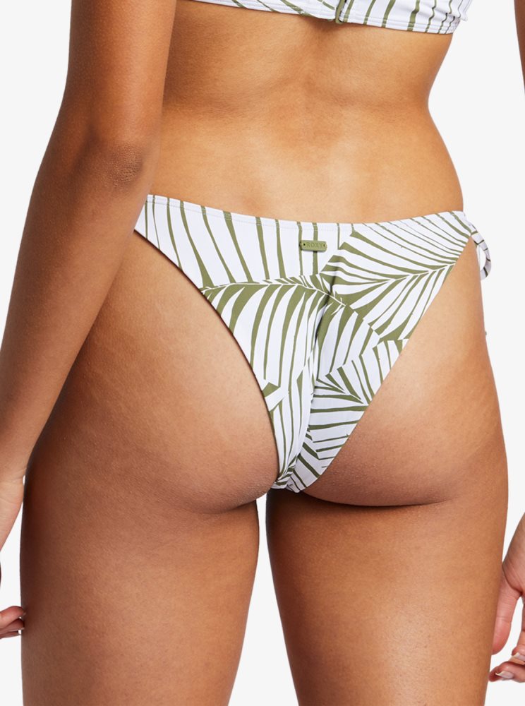 Green Women's Roxy Beach Classics Cheeky Bikini Bottoms | USA XUJF-06985