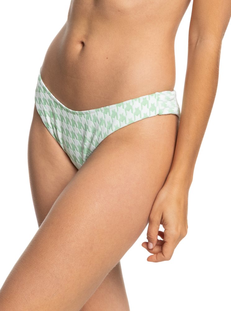 Green Women's Roxy Check It Separate Bikini Bottoms | USA ECVS-93725