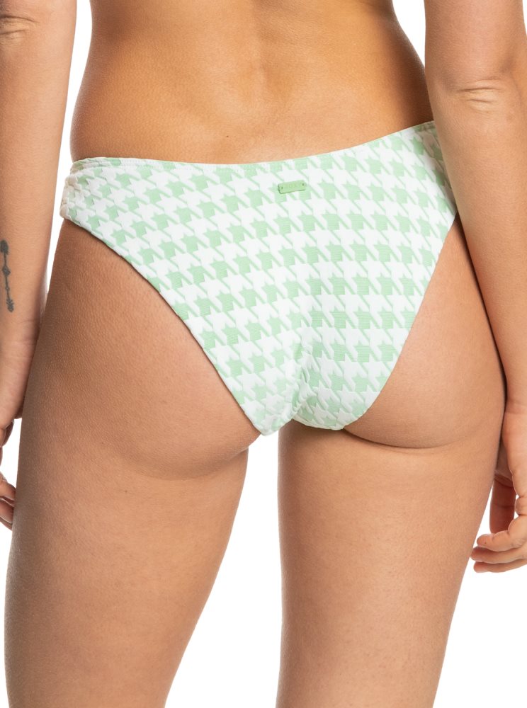 Green Women's Roxy Check It Separate Bikini Bottoms | USA ECVS-93725