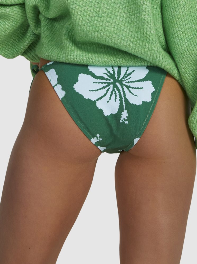 Green Women's Roxy Digi High Mini Bikini Bottoms | USA WCPL-72591