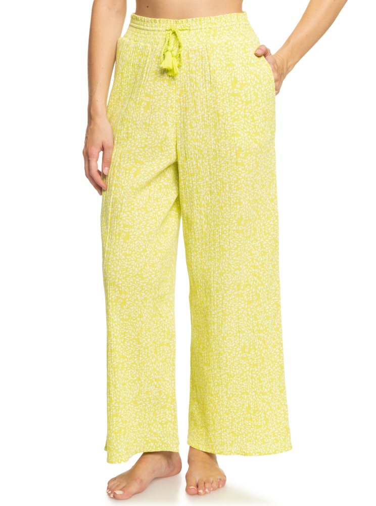 Green Women's Roxy Drift Away Beach Pants | USA LBIQ-70643