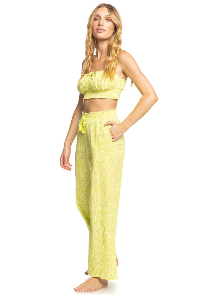 Green Women's Roxy Drift Away Beach Pants | USA LBIQ-70643