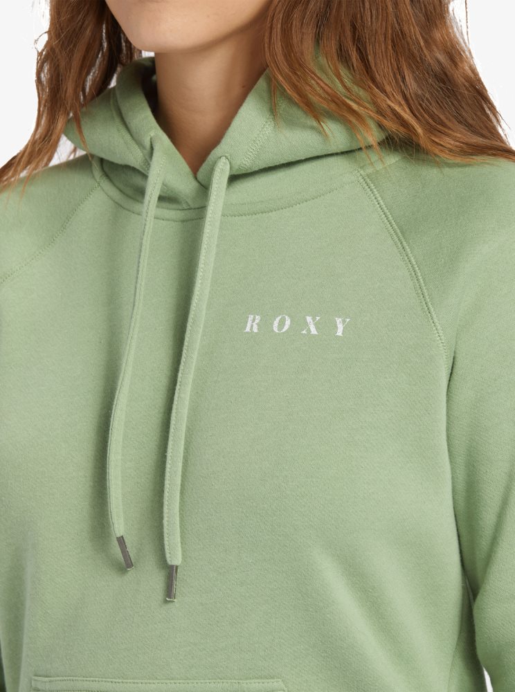 Green Women's Roxy Le Palm Hoodie | USA ICLX-57098