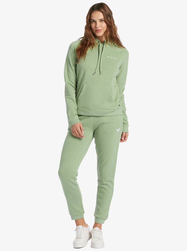 Green Women's Roxy Le Palm Hoodie | USA ICLX-57098