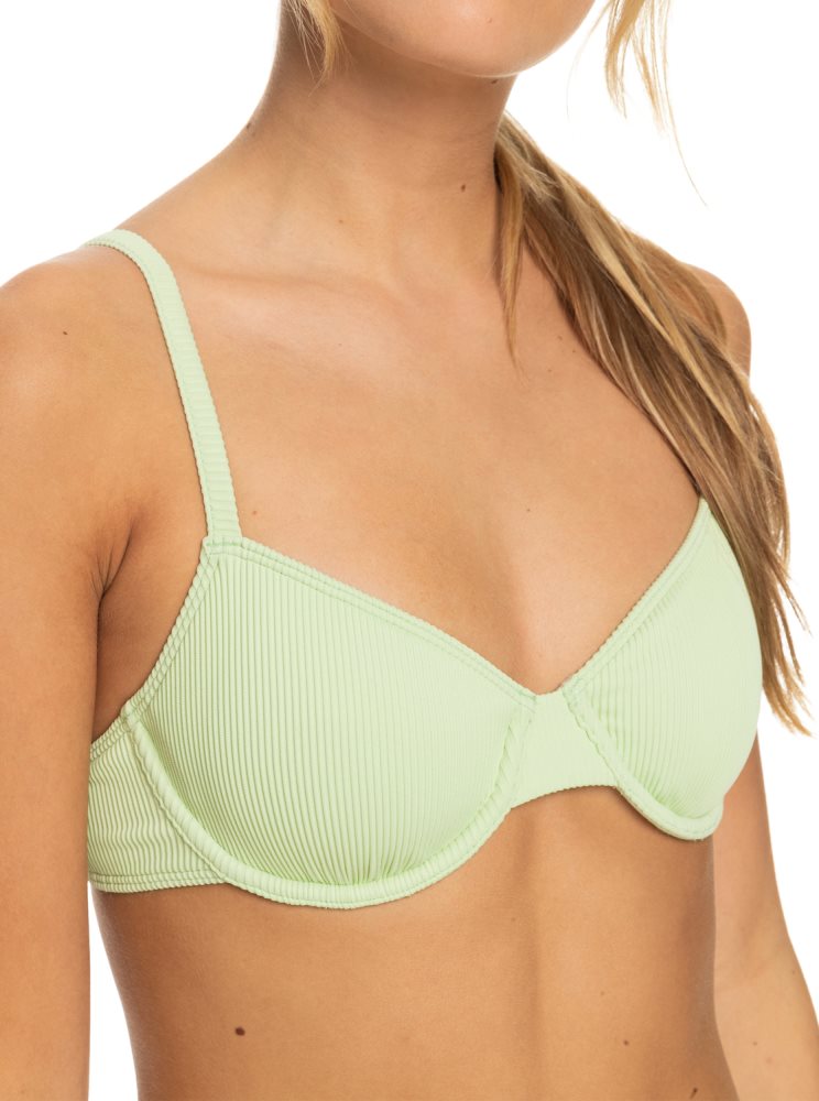 Green Women's Roxy Love The Muse Bikini Tops | USA NRFU-74653