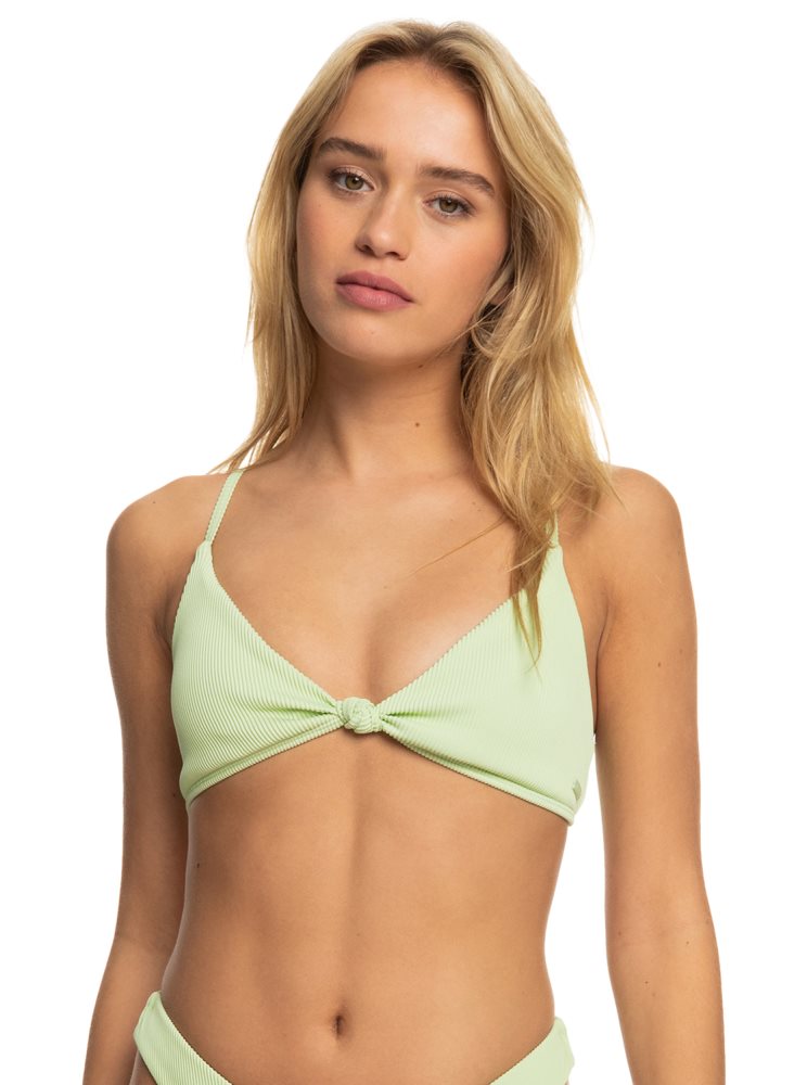 Green Women's Roxy Love The Surf Knot Bikini Tops | USA AZMQ-32460