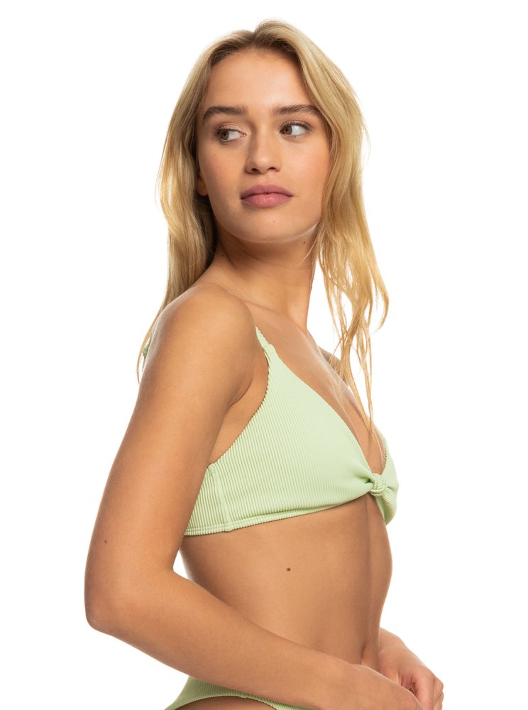 Green Women's Roxy Love The Surf Knot Bikini Tops | USA AZMQ-32460