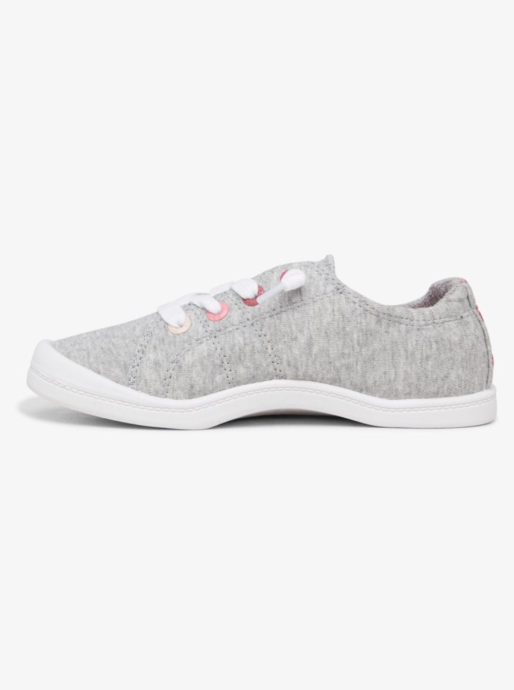 Grey Kids' Roxy 4-16 Bayshore Slip On Shoes | USA HZKP-07683