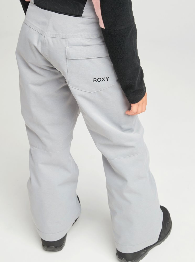 Grey Kids' Roxy 4-16 Diversion Insulated Snow Pants | USA KLZS-61854