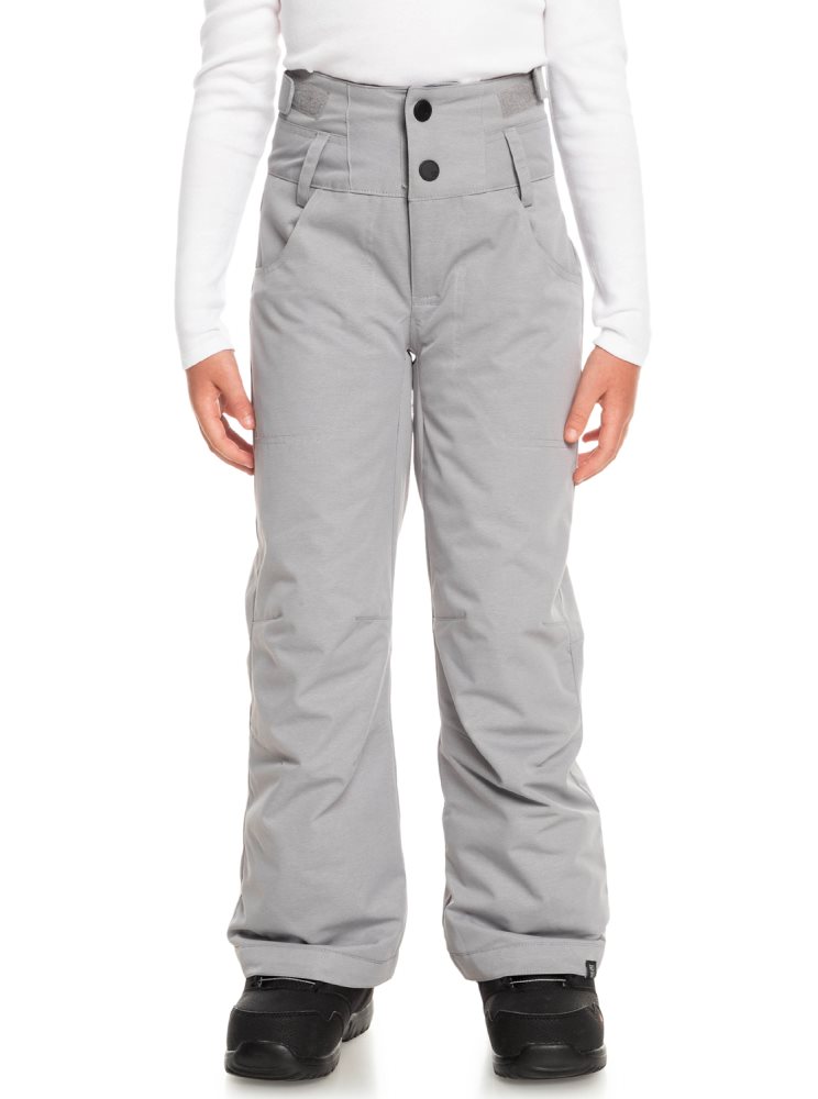 Grey Kids' Roxy 4-16 Diversion Insulated Snow Pants | USA KLZS-61854