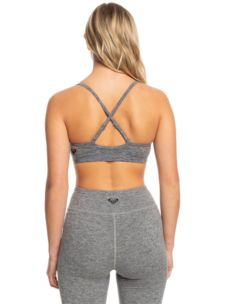 Grey Women's Roxy Everyday Sports Bra | USA TDRE-80654