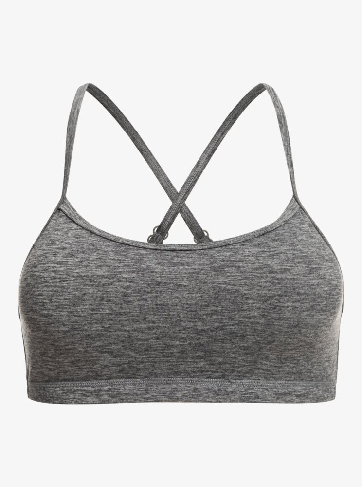 Grey Women's Roxy Everyday Sports Bra | USA TDRE-80654