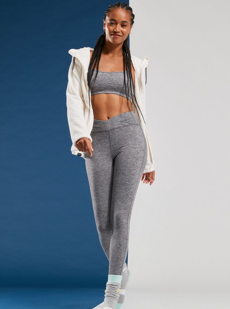 Grey Women's Roxy Everyday Technical Leggings | USA CMOQ-97245