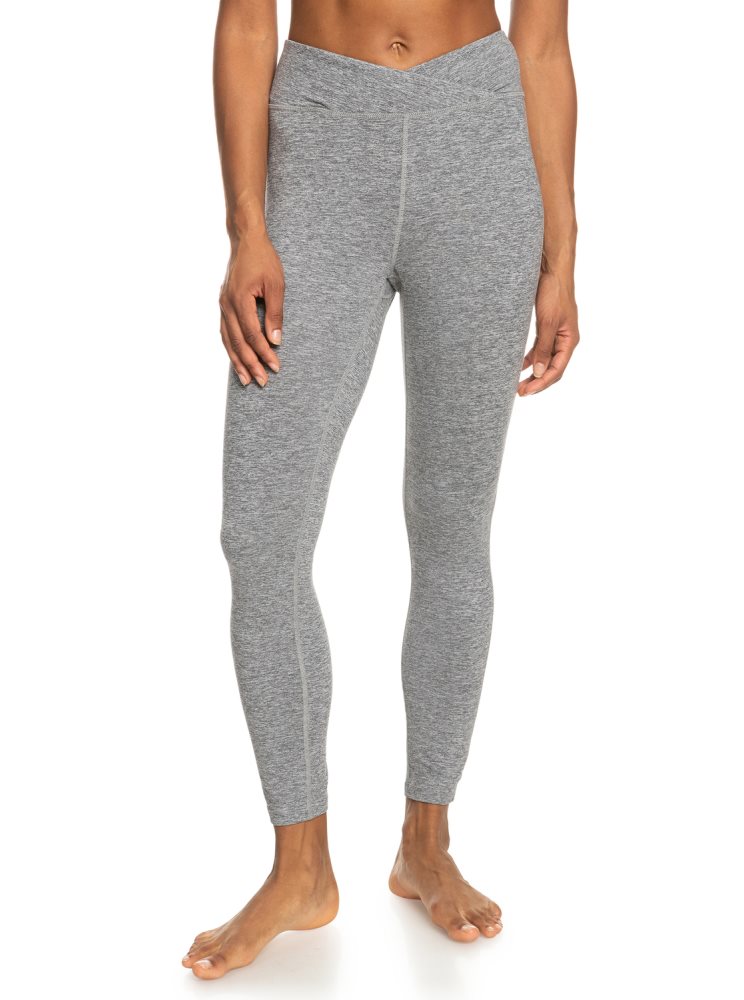 Grey Women's Roxy Everyday Technical Leggings | USA CMOQ-97245