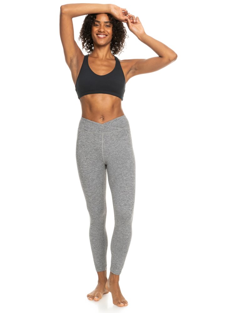 Grey Women's Roxy Everyday Technical Leggings | USA CMOQ-97245