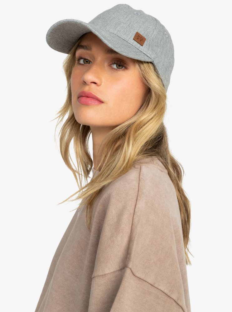 Grey Women's Roxy Extra Innings Baseball Caps | USA GMFZ-39815