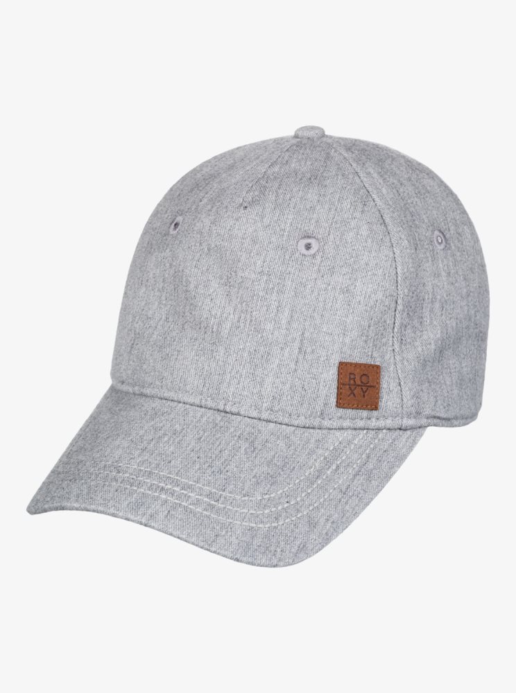 Grey Women's Roxy Extra Innings Baseball Caps | USA GMFZ-39815