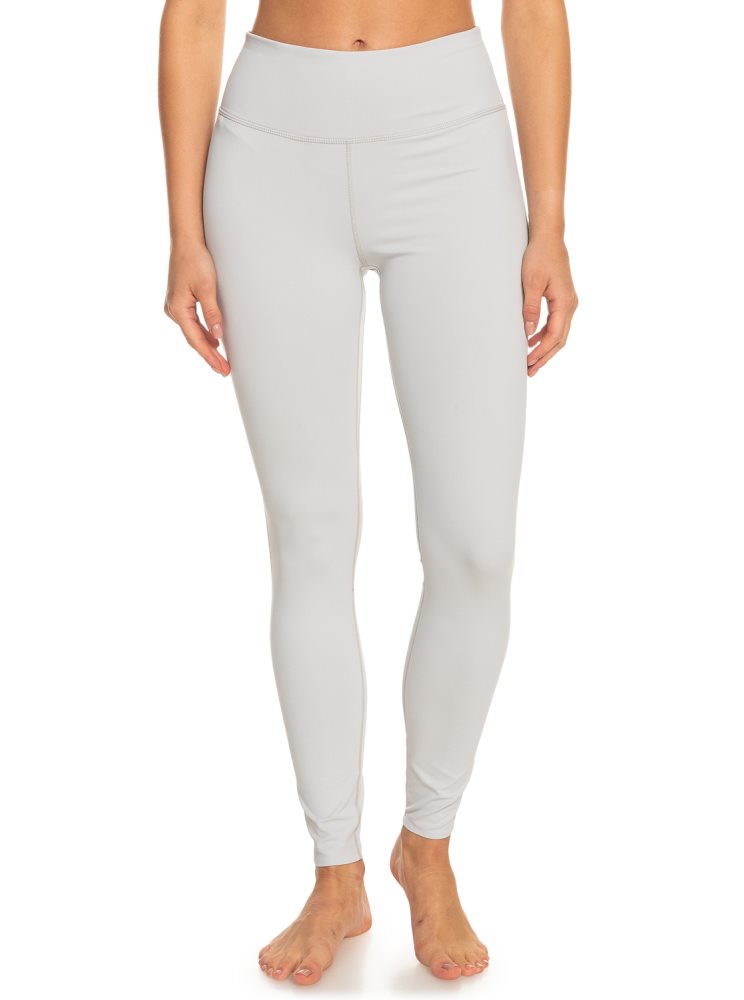 Grey Women's Roxy Kelia Essential Workout Leggings | USA TVOI-16748