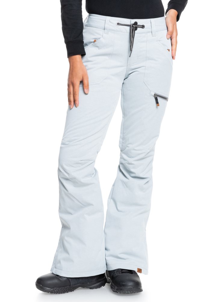 Grey Women\'s Roxy Nadia Insulated Snow Pants | USA FKQN-93784