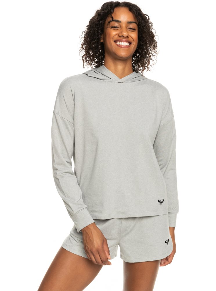 Grey Women\'s Roxy Naturally Active Hoodie | USA UPMG-71845