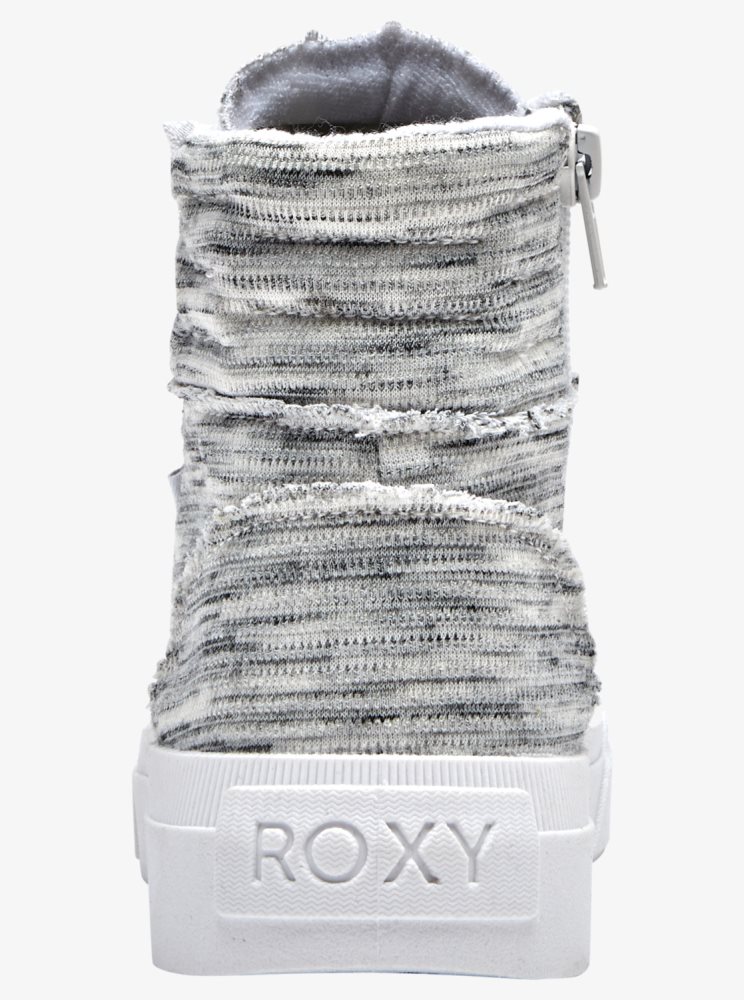 Grey Women's Roxy Rae Mid-Top Sneakers | USA YAPG-18047