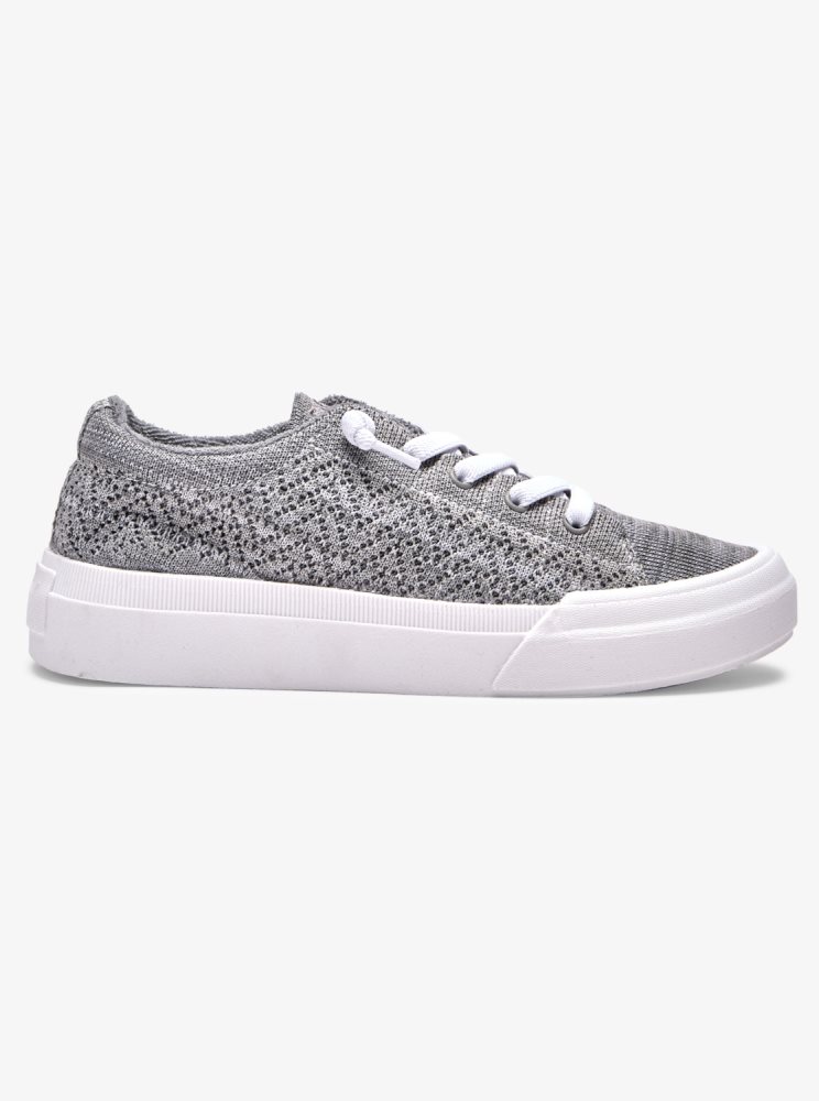 Grey Women's Roxy Rae Sneakers | USA XLIU-61349