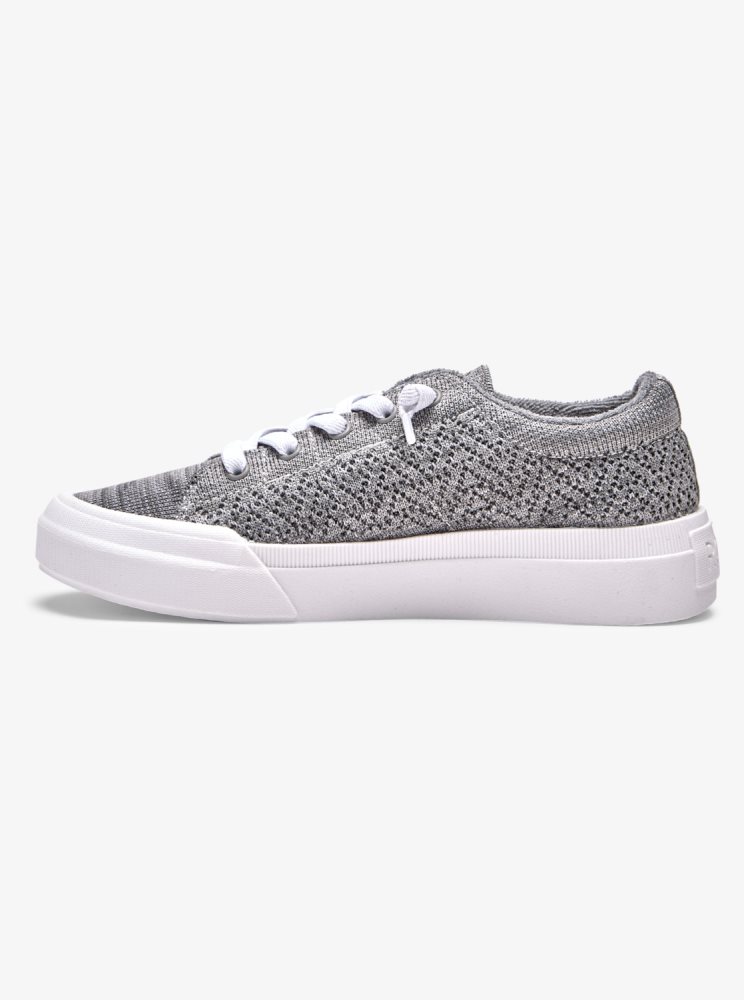 Grey Women's Roxy Rae Sneakers | USA XLIU-61349