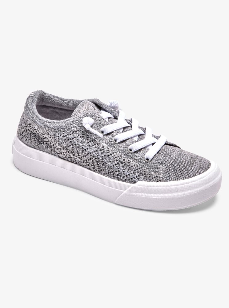 Grey Women\'s Roxy Rae Sneakers | USA XLIU-61349