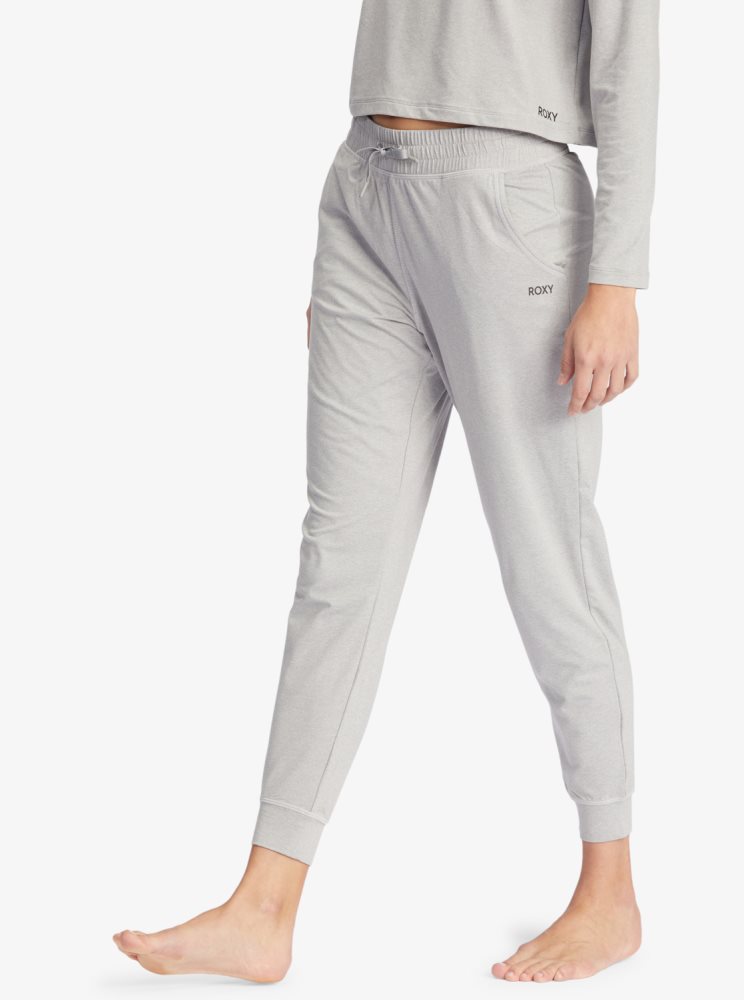 Grey Women's Roxy Sun Might Shine Workout Pants | USA PQTZ-63015