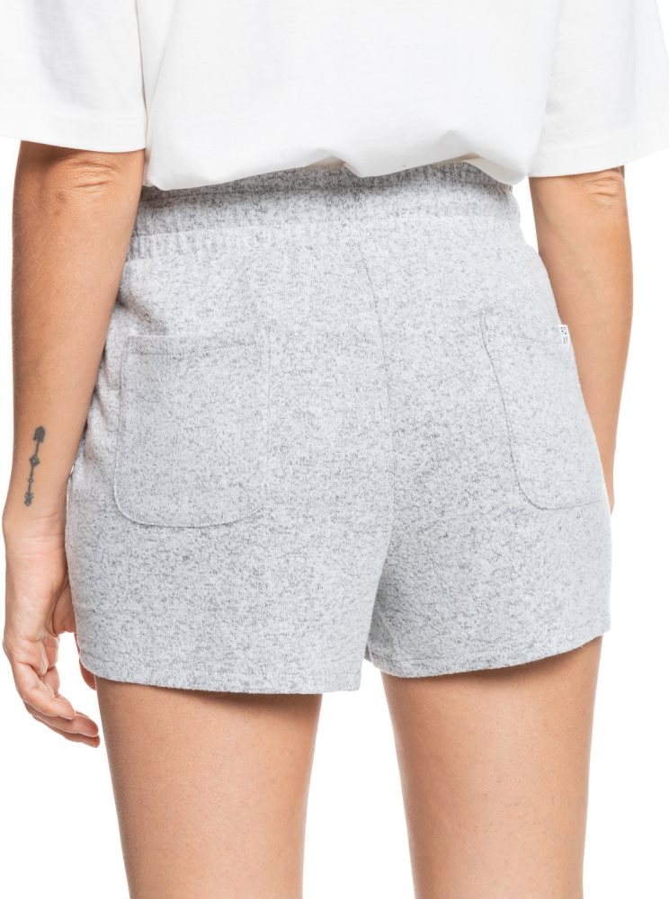 Grey Women's Roxy bidden Summer Sweatshorts Shorts | USA APMY-09618