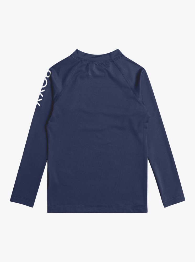 Indigo Kids' Roxy 2-7 Whole Hearted Long Sleeve UPF 50 Rashguards | USA RXNP-12768