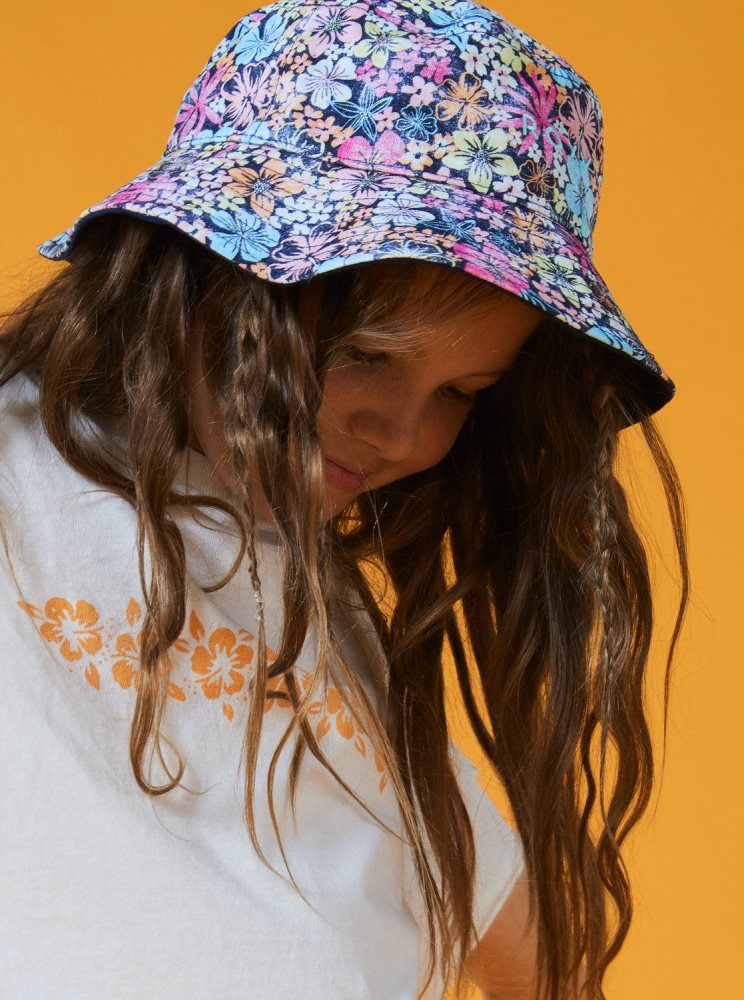 Indigo Kids' Roxy 4-16 Tiny Honey Bucket Hats | USA TDOQ-32810