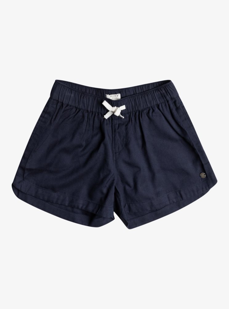 Indigo Kids' Roxy 4-16 Una Mattina Elastic Waist Shorts | USA ZGHJ-59648