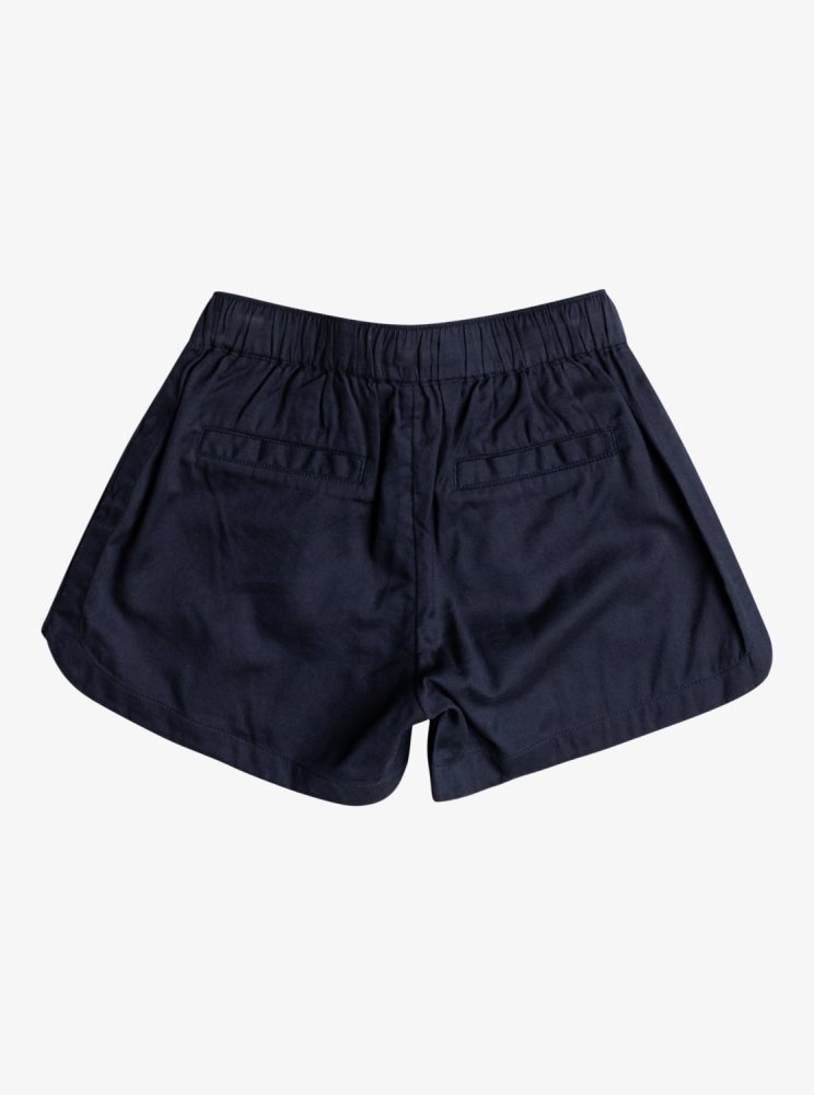 Indigo Kids' Roxy 4-16 Una Mattina Elastic Waist Shorts | USA ZGHJ-59648