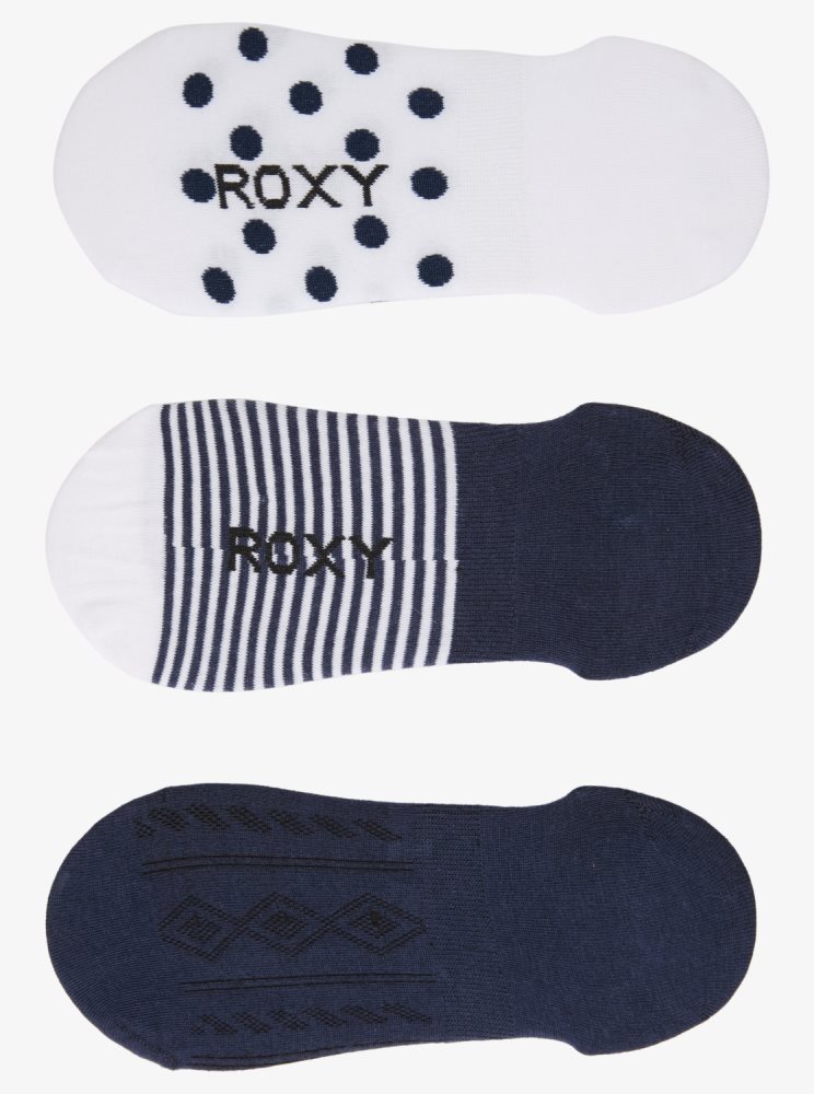 Indigo Women's Roxy 3 Pack No-Show Liner Socks | USA LWBO-27065