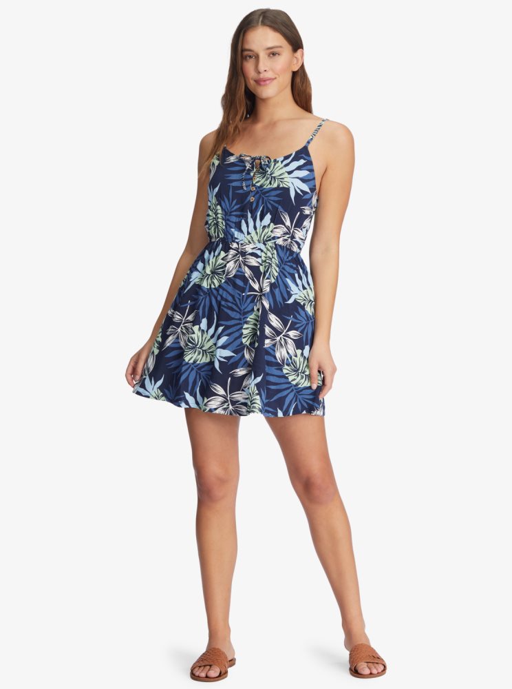 Indigo Women's Roxy Everything Is Fine Strappy Dress | USA XFSM-62194