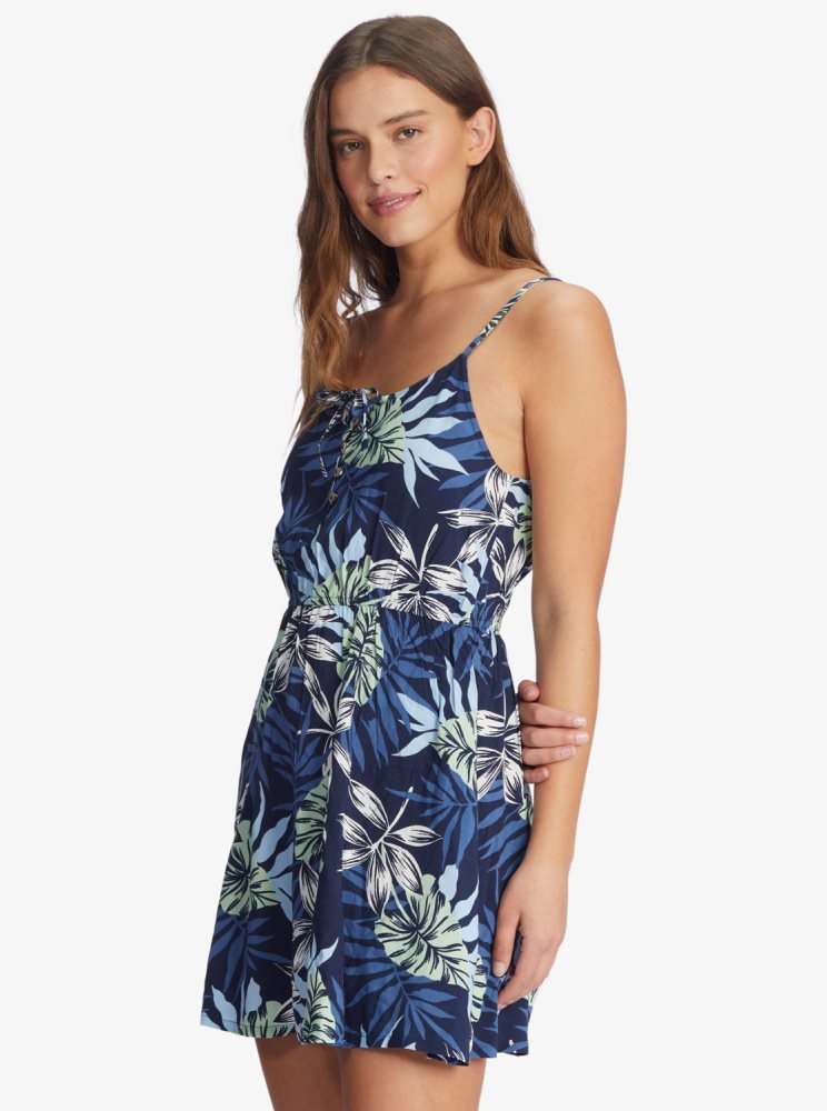 Indigo Women's Roxy Everything Is Fine Strappy Dress | USA XFSM-62194