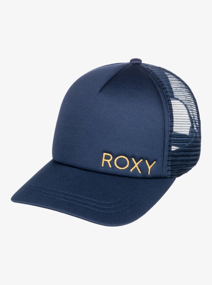 Indigo Women's Roxy Finishline Trucker Hats | USA OCWP-72564