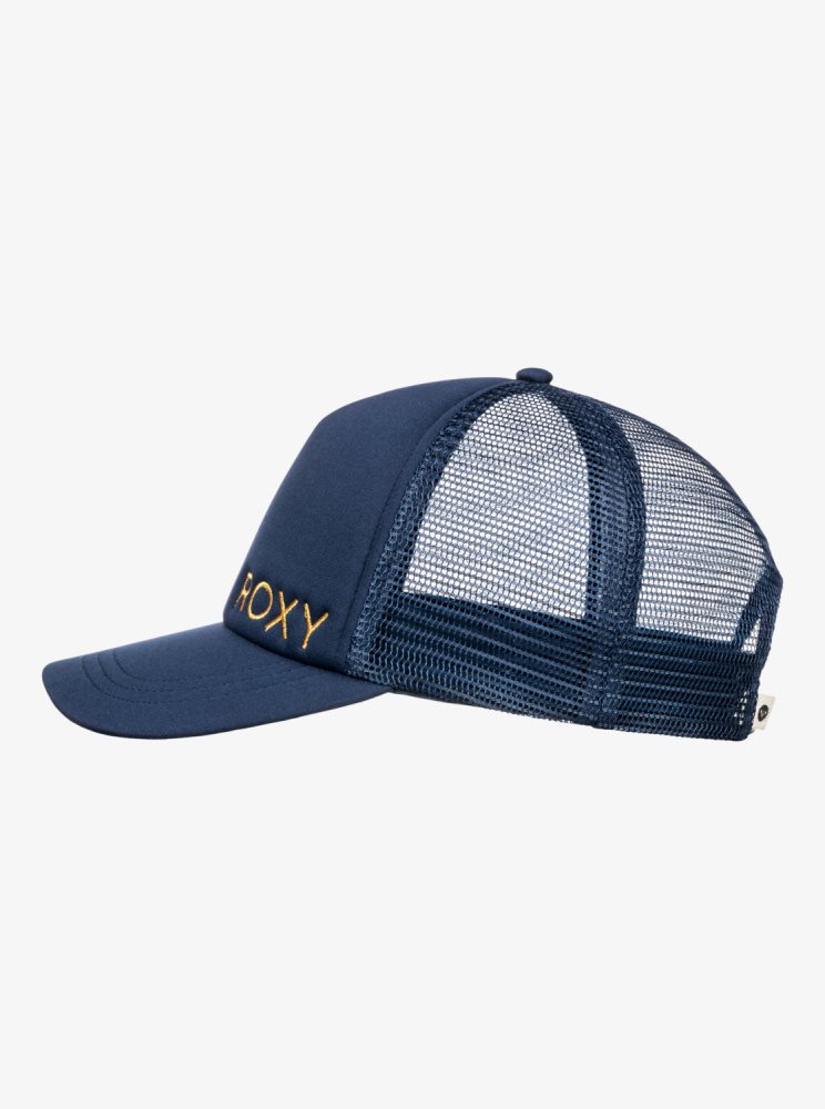 Indigo Women's Roxy Finishline Trucker Hats | USA OCWP-72564