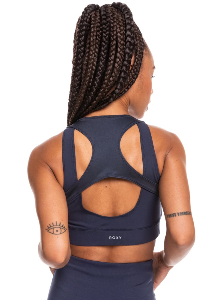 Indigo Women's Roxy Interstellar Disco Medium Support Sports Bra | USA AIPV-05462